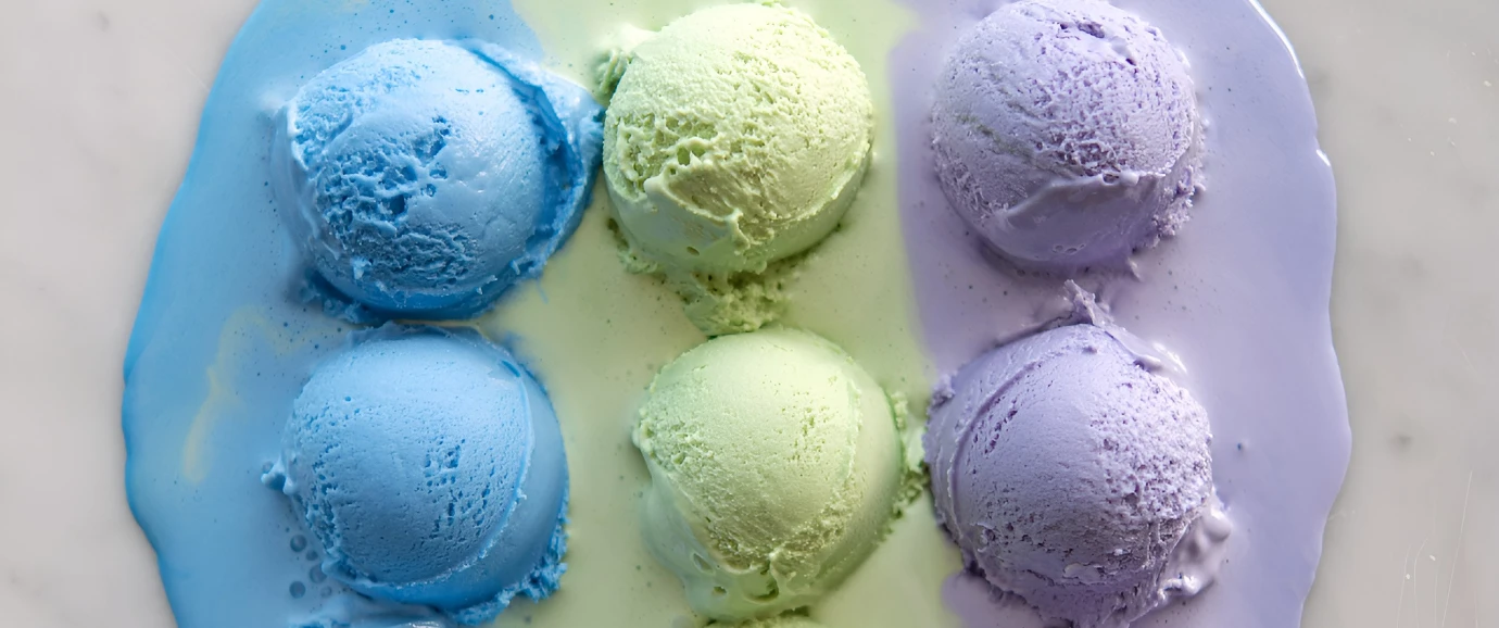 colores naturales para helados
