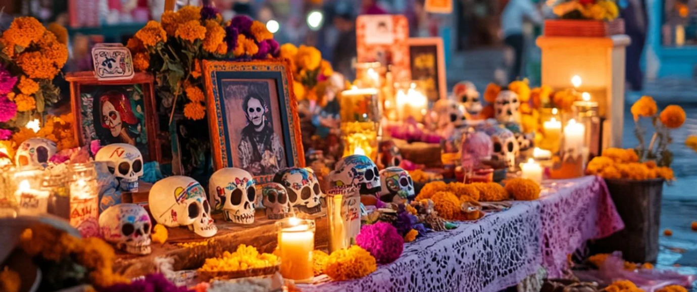 Dulces, pan y mezcal, los esenciales del Día de Muertos mexicano