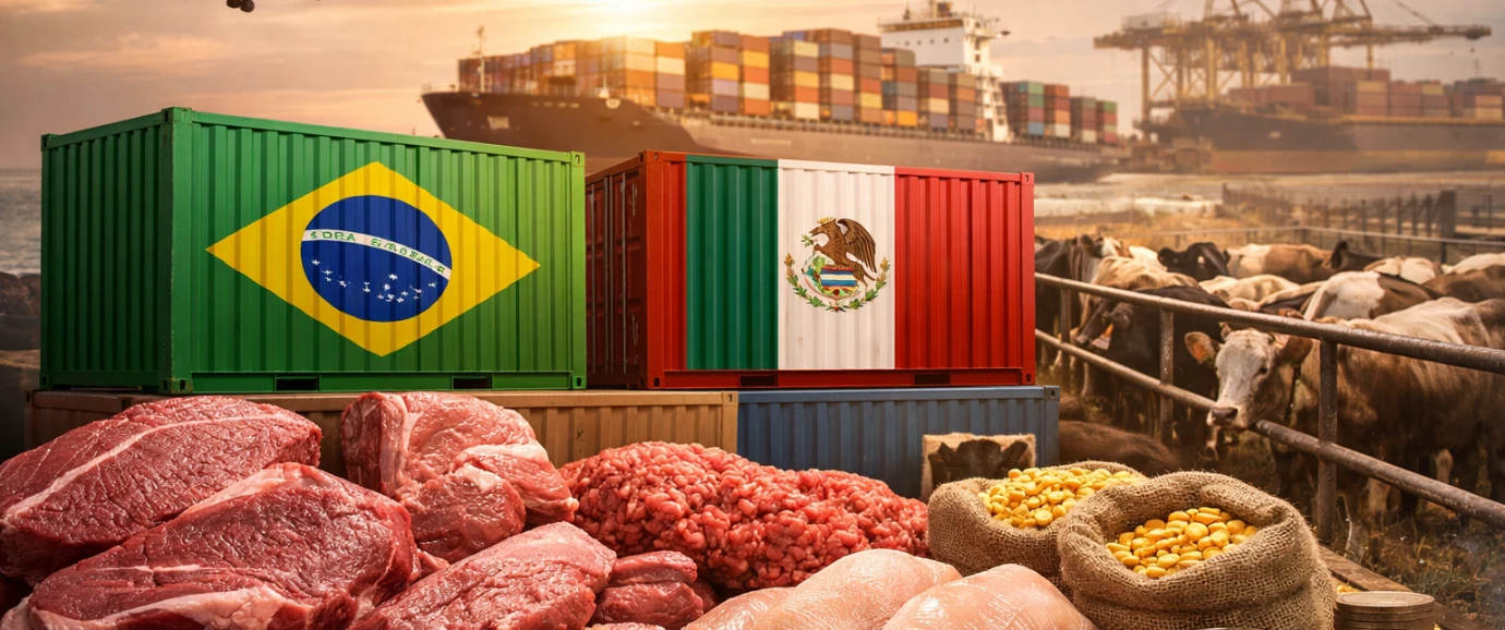 Exportación de productos cárnicos de Brasil a México: requisitos y contexto sanitario